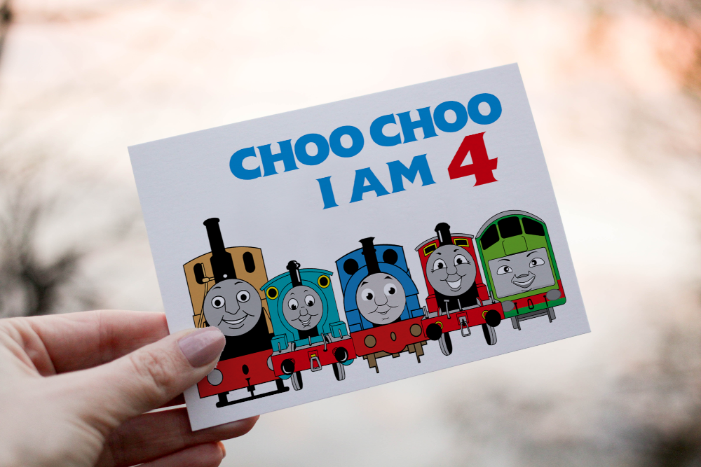 Thomas The Tank Engine Birthday Card, Card for Grandchild